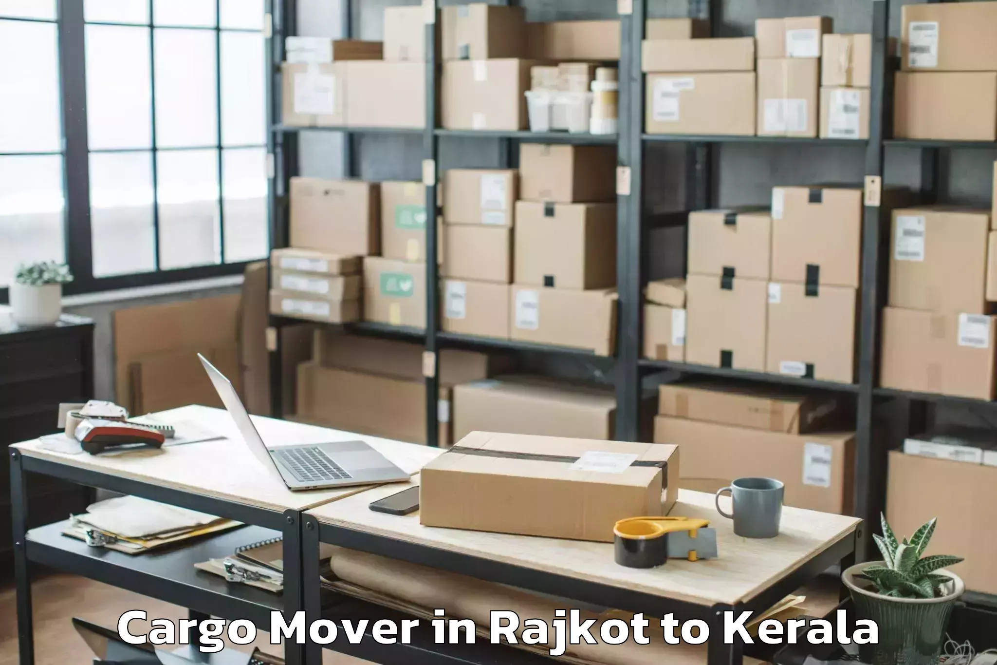 Book Rajkot to Chirayinkeezhu Cargo Mover Online